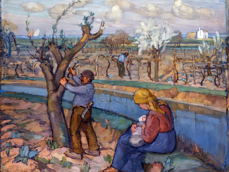 1886-Umberto Moggioli - Primavera a Treporti